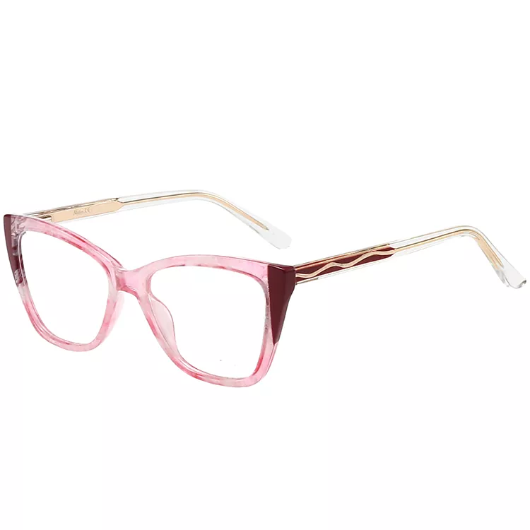Wave-patterned colored Core Wire Temple TR90 Frames