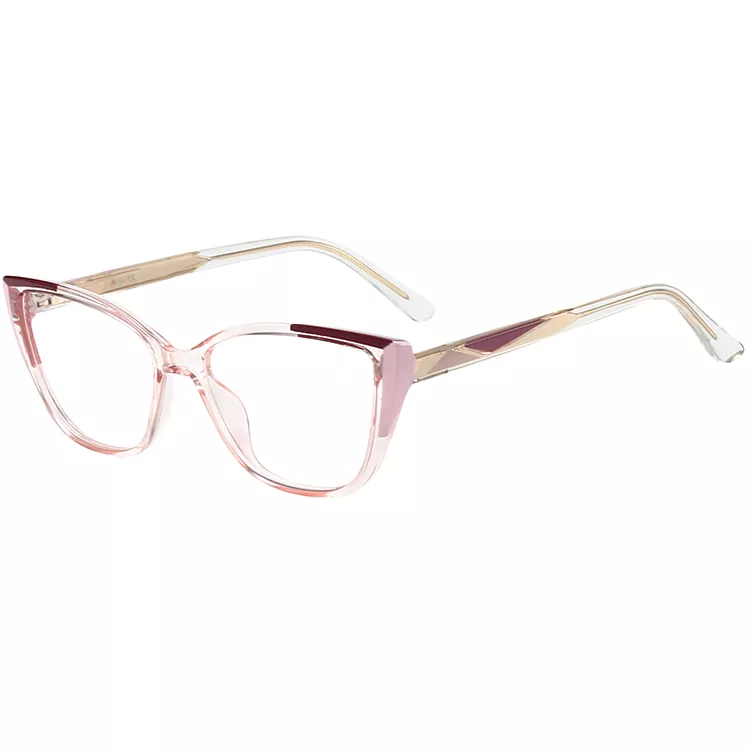 Geometric Pattern colored Core Wire Temple Frames