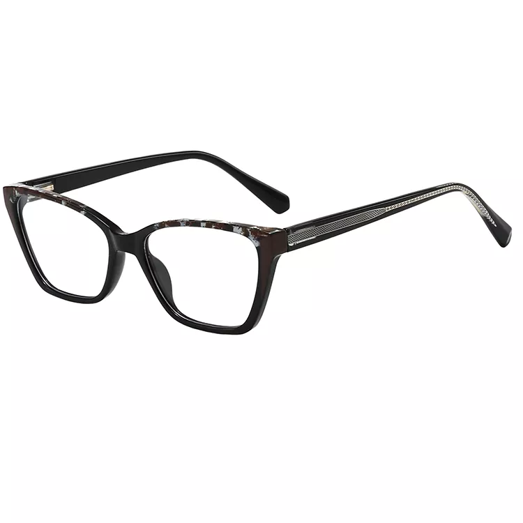 Lunettes à branches en fil de couleur tissé à motif diamant